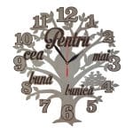 Ceas personalizat pentru bunica, Lemn, 40x36cm, CMB002