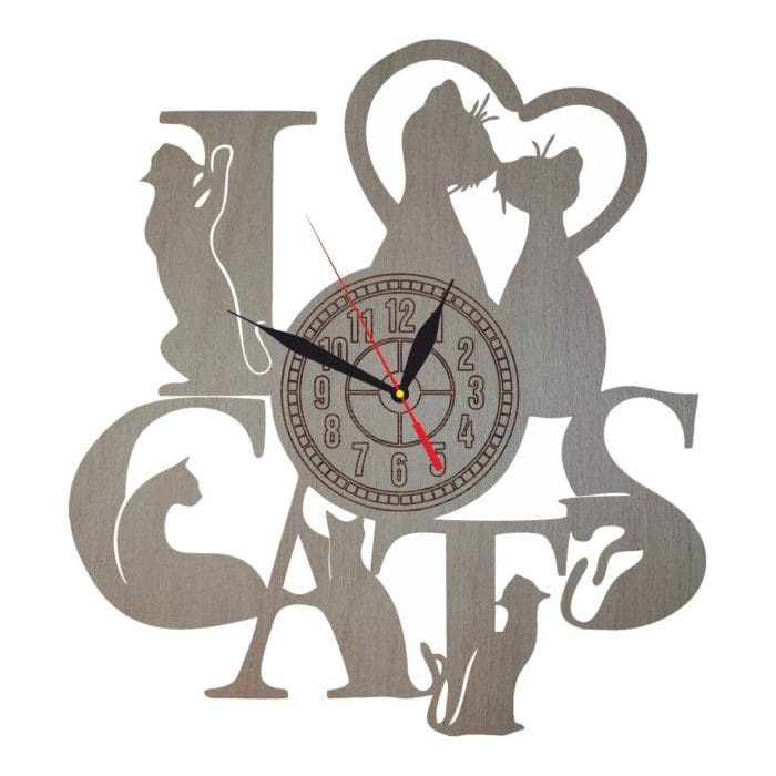 CeasI Love Cats, Lemn, 40cm, CU004 - imagine 1