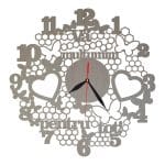 Ceas Personalizat Va Multumim, Lemn, 40cm, CU020