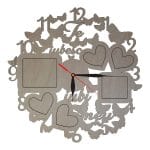 Ceas Personalizat Te Iubesc, Lemn, 40cm, CVD003