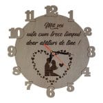 Ceas Valentine's Day , Lemn, 40 cm, CVD005