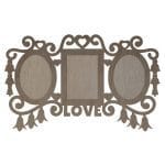 Rama foto Love, Lemn, 32x20cm, RFVD004
