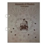 Album Foto Coperta Lemn, Guest Book, Nunta, 21x30 cm CAN006