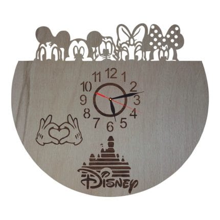 Ceas Disney, Lemn, 40 cm, CD018