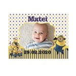 Marturie botez, Minion, Magnet,10x7.5 cm, Galben