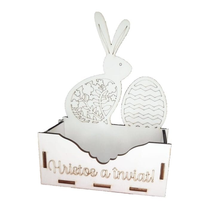Cutie Aranjamente Florale Lemn Paste P02 - imagine 1