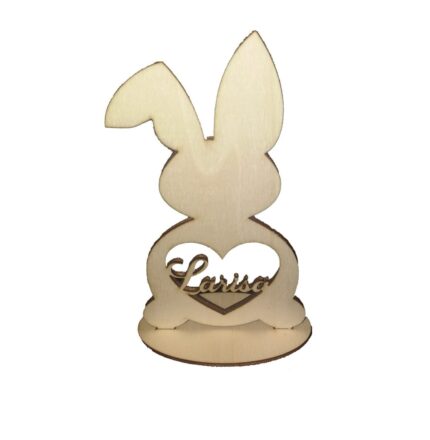 Decoratiune Personalizata Iepuras 17x9cm Model D01