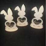 Decoratiune Personalizata Iepuras 17x9cm Model D01 1