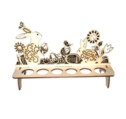 Suport Oua Lemn Paste 12 Locuri 28x11cm S01