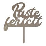 Topper Aranjamente Florale Paste TP01, Lemn, 17x10cm