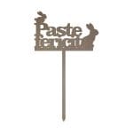 Topper Aranjamente Florale Paste TP09, Lemn, 17x10cm