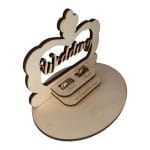 Cutie de verighete, Personalizata, Lemn Natur, CTV007 - imagine 2