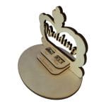 Cutie de verighete, Personalizata, Lemn Natur, CTV007 - imagine 4