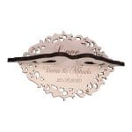 Cutie de verighete, Porumbei, Personalizata, Alb, CTV010 - imagine 2
