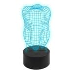 Lampa 3D model dinte
