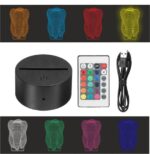 Lampa 3D model dinte - imagine 3