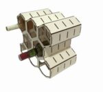 Suport 8 Sticle Vin, Lemn, 31x51 cm, CTVS006