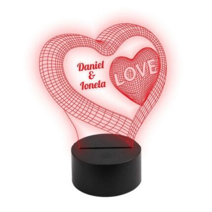 Iluminat Decorativ 3d Model Inima M1