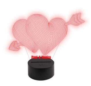 Lampa 3d Personalizabila Model Inima M3