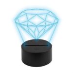Lampa Decorativa Tridimensionala Model Diamant M2