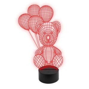 Lampa Efect 3d Model Urs Cu Baloane