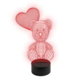 Lampa Nocturna 3d Model Urs Cu Balon