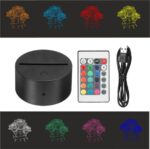 Lampa 3D model trandafiri Te iubesc! - imagine 3