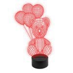 Lampa 3D model urs cu baloane