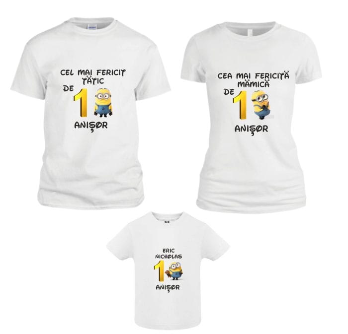 Set 3 Tricouri pentru Mot, Minioni, TM03 - imagine 1