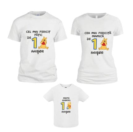 Set 3 Tricouri pentru Mot, Winnie, TM01