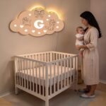 Lampa Veghe Norisor cu Pisica Marrie Personalizata, Lemn natur LV06 - imagine 2