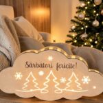 Lampa veghe , Lemn natur , LV11, 60x38 cm - imagine 3