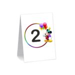 Numar de masa, Botez, Model NRB13, Mickey Mouse, Carton - imagine 2