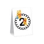 Numar de masa, Botez, Model NRB29, Bebe Winnie the Pooh, Carton - imagine 2