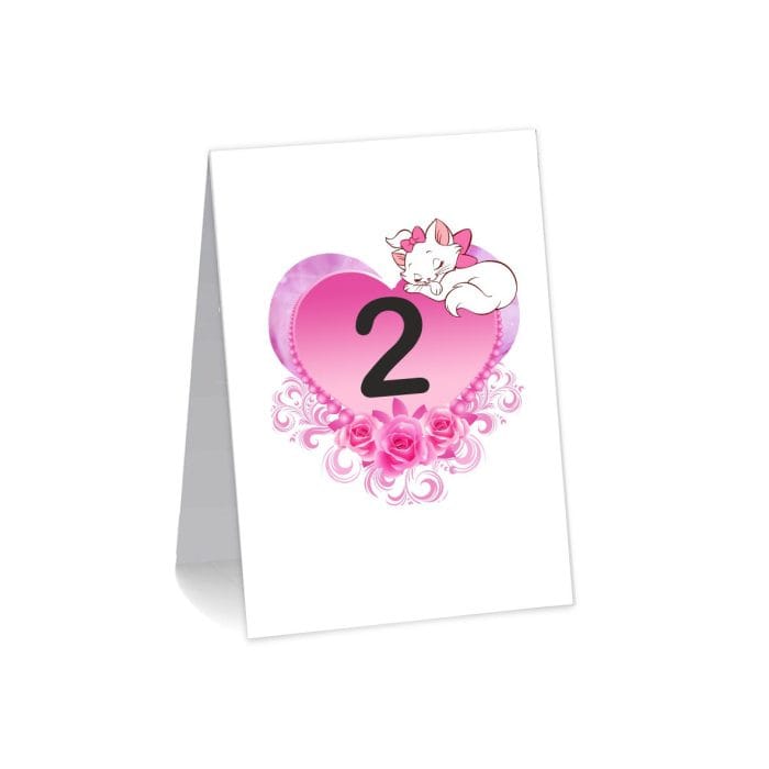 Numar de masa, Botez, Model NRB8, Pisica Marrie, Carton - imagine 2