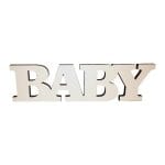 Decor Masa Prezidiu, Baby, Botez, Lemn, Alb