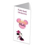 Meniu de masa, Botez, Model MB5, Minnie Mouse, Carton