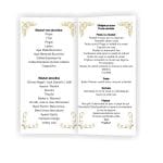 Meniu de masa, Nunta, Model MN7, Carton - imagine 3
