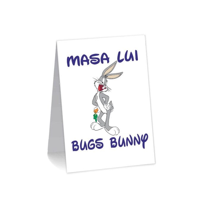 Numar de masa, Botez, Model NRB20, Bugs Bunny, Carton - imagine 1