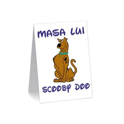 Numar de masa, Botez, Model NRB21, Scooby Doo, Carton