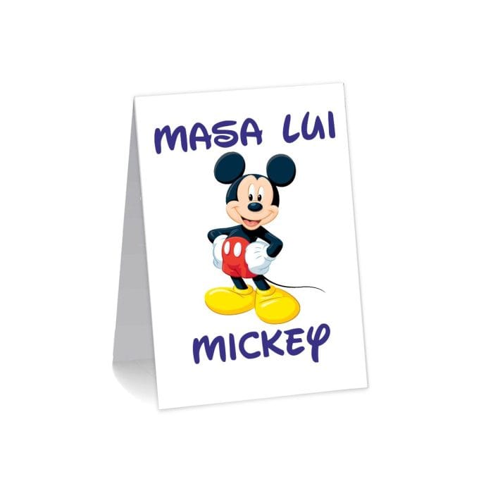 Numar de masa, Botez, Model NRB22, Mickey Mouse, Carton - imagine 1