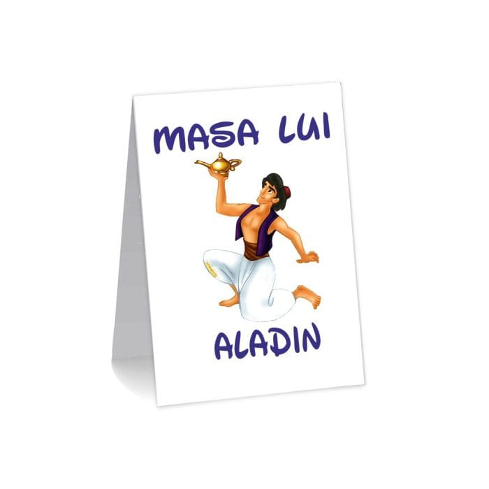 Numar de masa, Botez, Model NRB25, Aladin, Carton - imagine 1