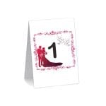 Numar de masa, Nunta, Model NRN7, Carton