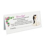 Plic bani Nunta, Model PN8, Carton, Alb