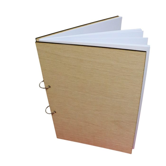Album Foto Coperta Lemn, Foi Albe, Guest Book, Nunta, Botez, Blank, CANB001 - imagine 1