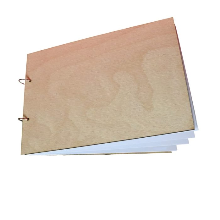 Album Foto Coperta Lemn, Foi Albe, Guest Book, Nunta, Botez, Blank, CANB004 - imagine 1