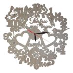 Ceas Cumetri Personalizat, Lemn, 40cm, CC001