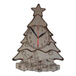 Ceas Craciun Personalizat, Lemn, 40cm, CCR003