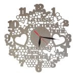 Ceas Personalizat Pentru Mosi, Lemn, 40cm, CM007