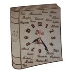 Ceas Personalizat Scoala, Numele Elevi, Lemn, 40 cm, CS004